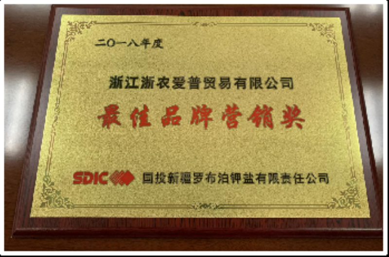 2018國投羅鉀最佳品牌營銷獎(jiǎng)